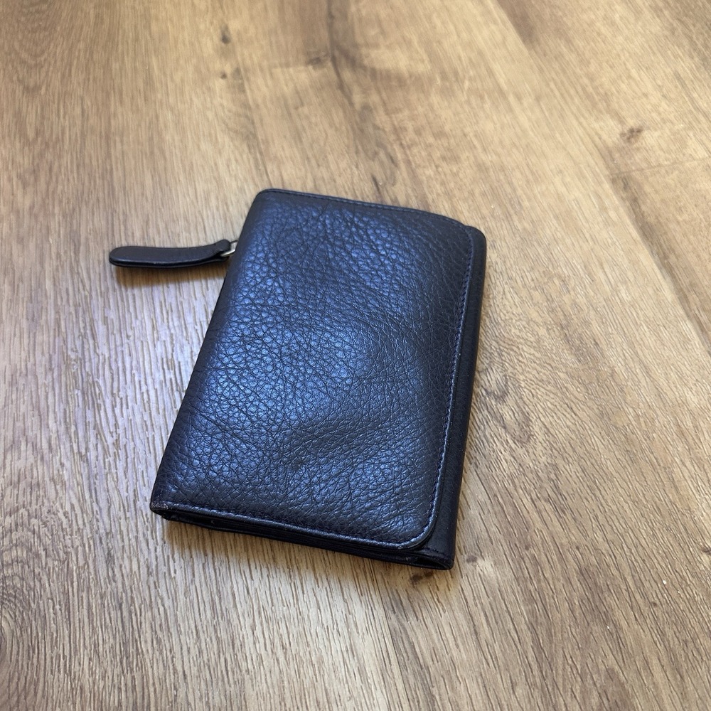 Osgoode Marley Dark Purple RFID Tri‎ Fold Wallet